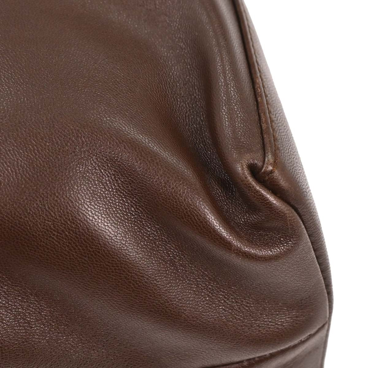 Loewe Anagram Leather Brown Leather Handbag (Pre-Owned)