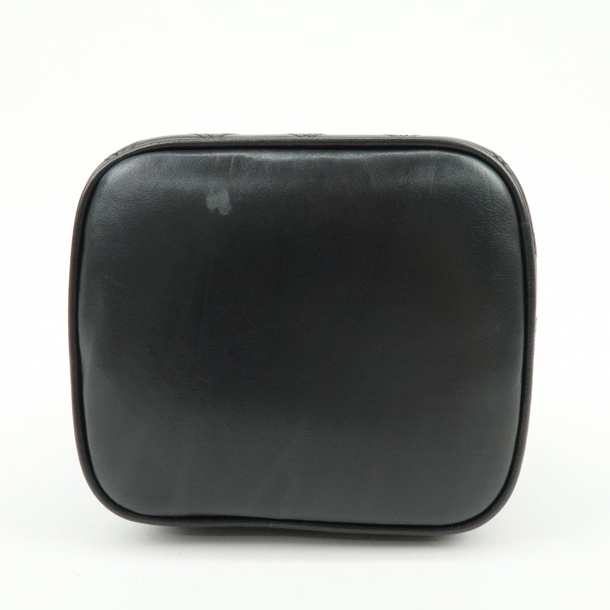 Chanel Vanity Leather Black Leather Handbag (Pre-Owned)