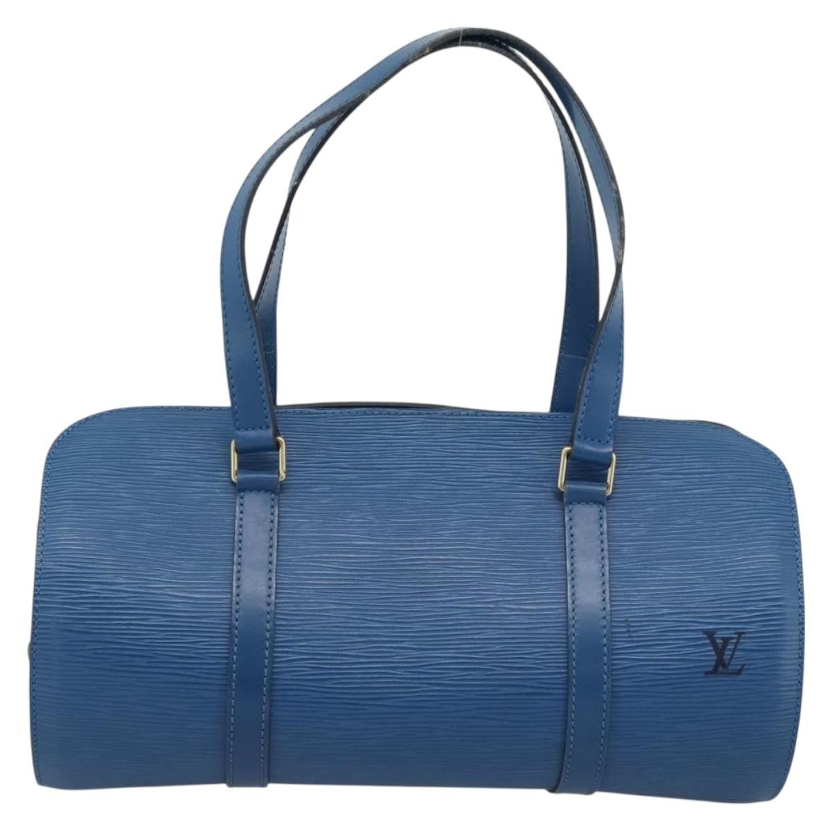 Louis Vuitton Soufflot Epi Leather Blue Leather Handbag (Pre-Owned)