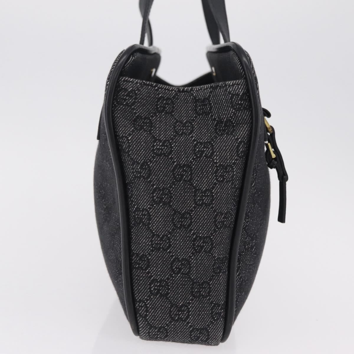 Gucci Gg Canvas Canvas Black Canvas Tote Bag Bag (Pre-Owned)