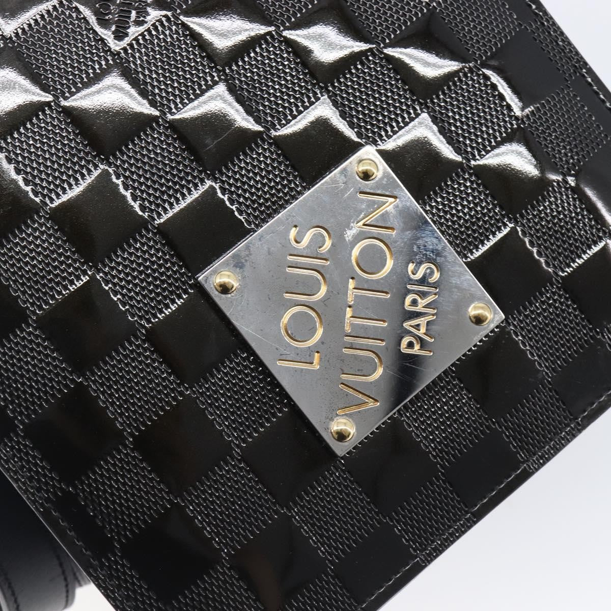 Louis Vuitton Cabaret Club Damier Vernis Black Patent_Leather Handbag (Pre-Owned)