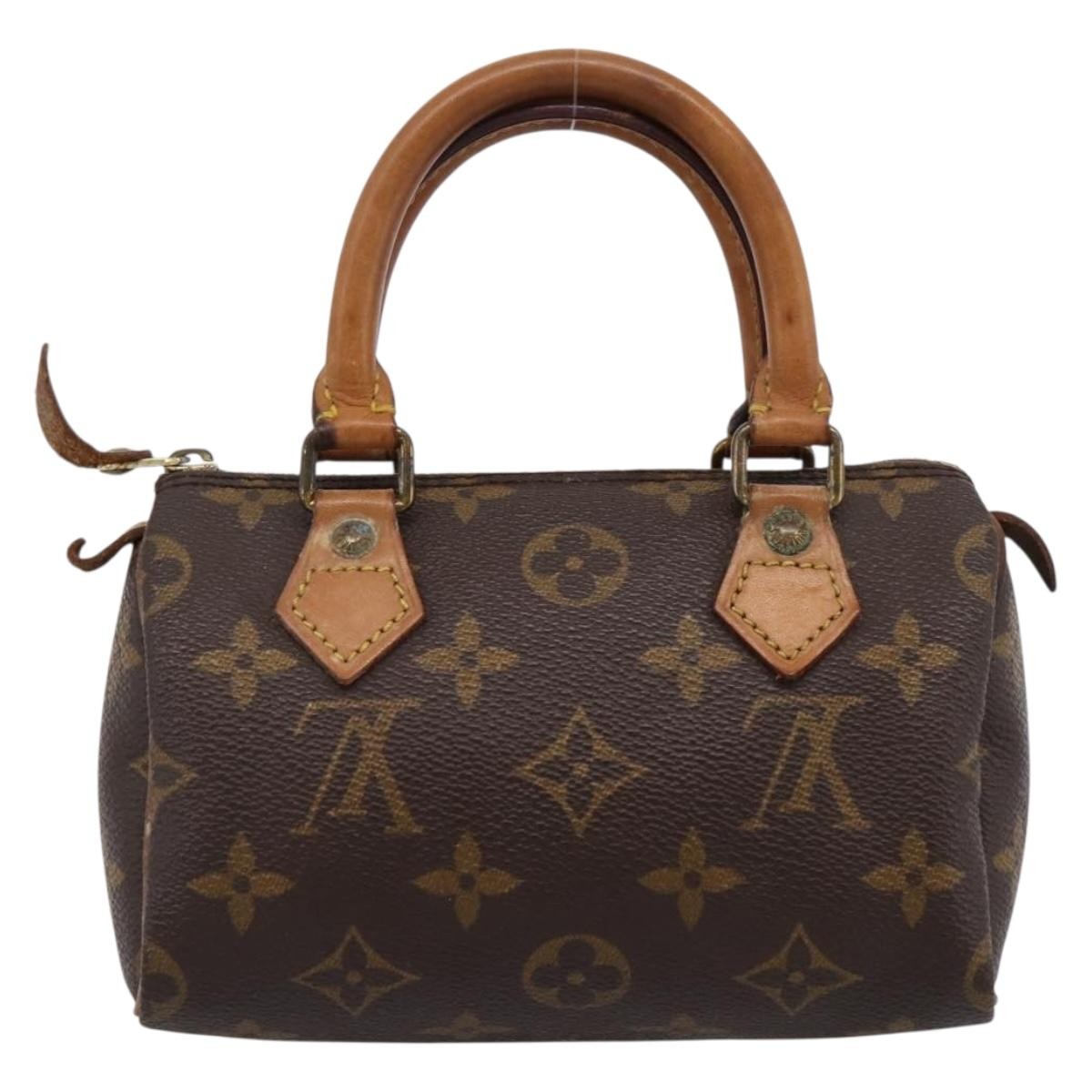 Louis Vuitton Speedy Mini Hl Monogram Canvas Brown Canvas Handbag (Pre-Owned)