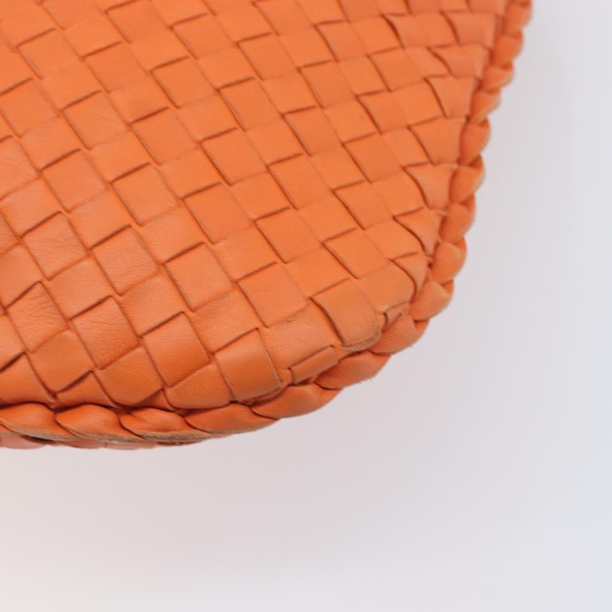 Bottega Veneta Veneta Hobo Intrecciato Nappa Orange Leather Shoulder Bag Bag (Pre-Owned)
