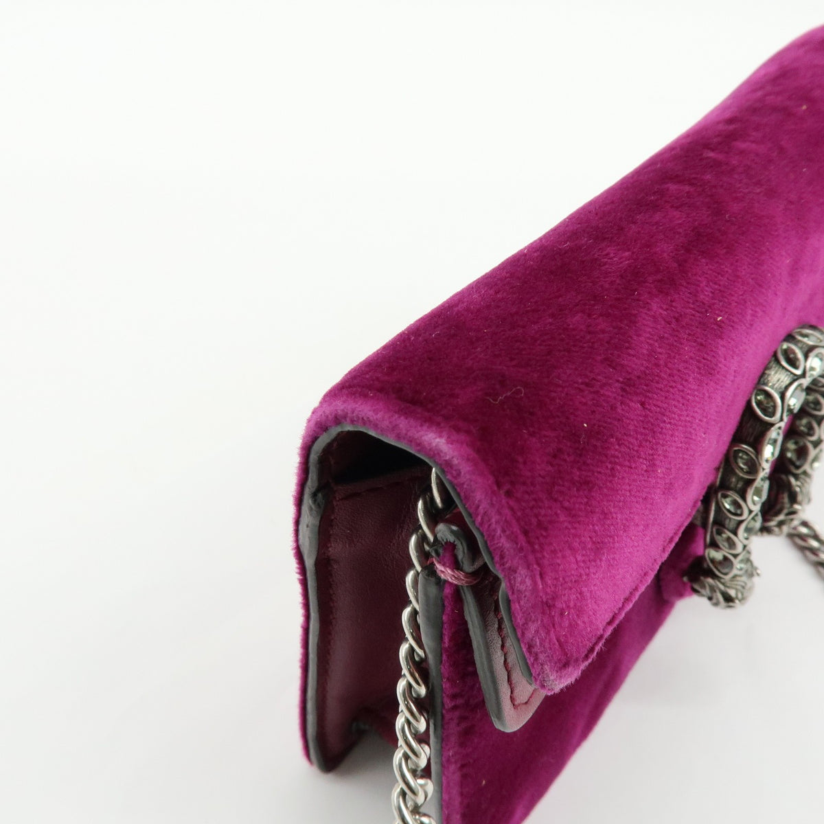 Gucci Dionysus Velvet Purple Velvet Handbag (Pre-Owned)