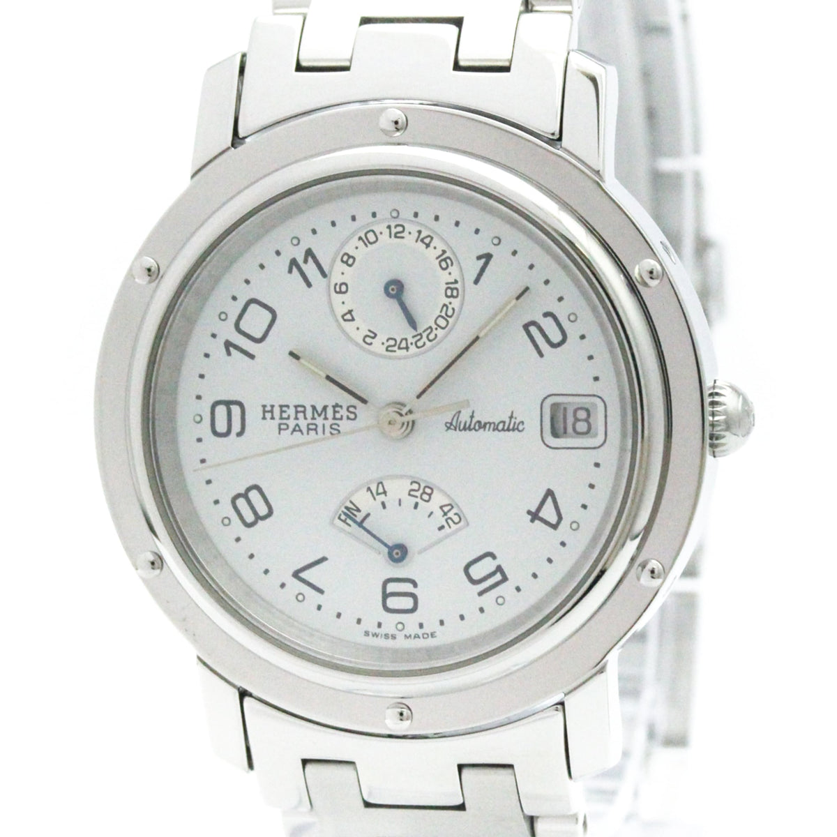 Hermes Clipper Automatic Stainless Steel Watch (Pre-Owned)