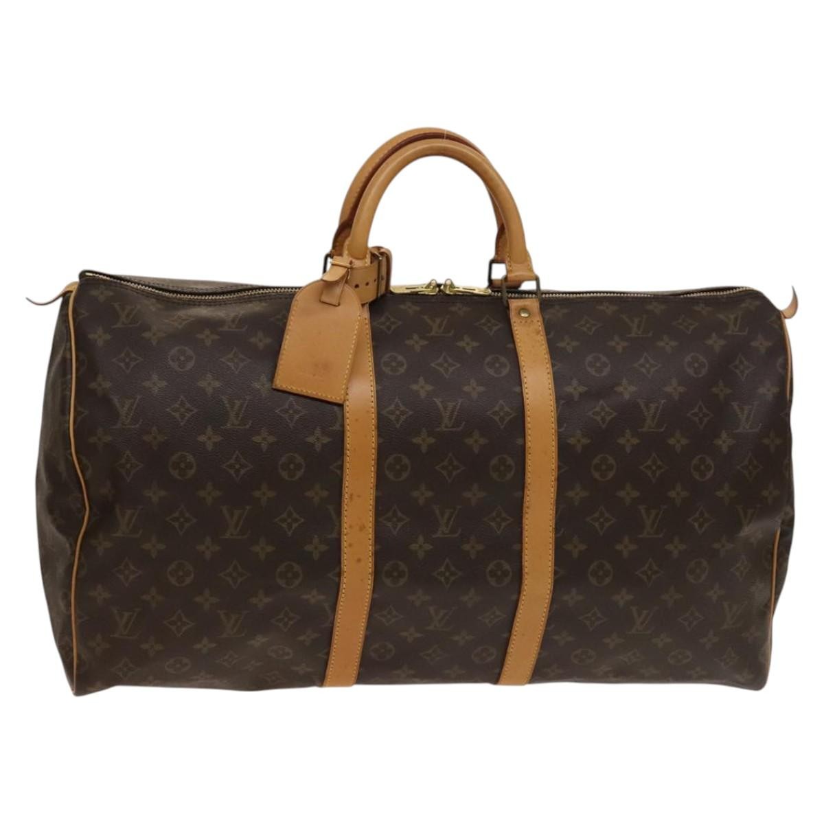 Louis Vuitton Keepall Monogram Canvas Brown Canvas Travel Bag Bag (Pre-Owned)