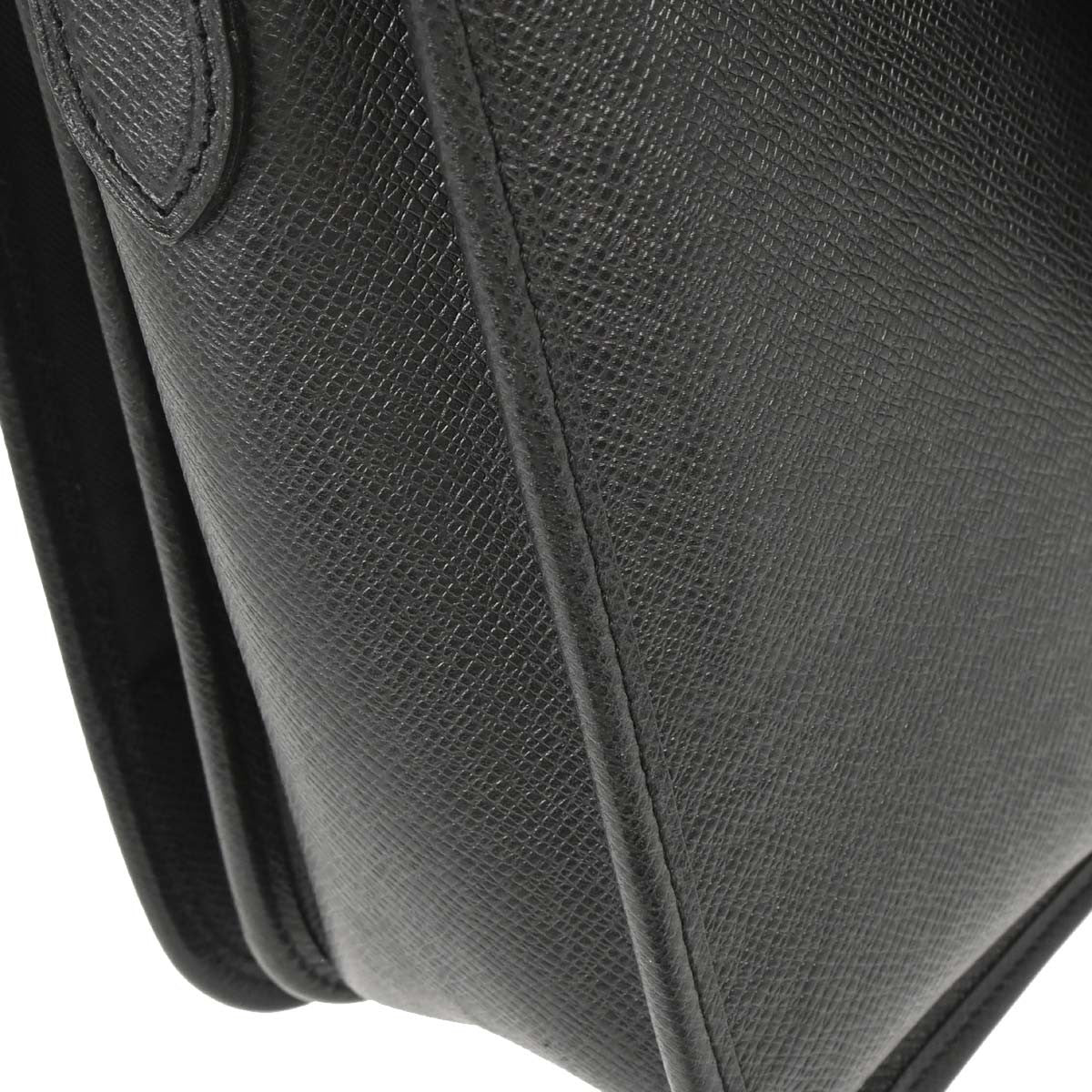 Louis Vuitton Andrei Messenger Taiga Leather Black Leather Shoulder Bag Bag (Pre-Owned)