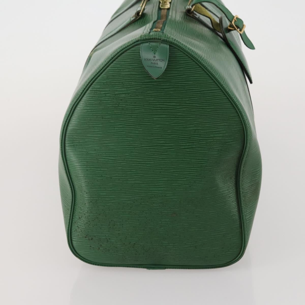 Louis Vuitton Keepall Epi Leather Green Leather Travel Bag Bag (Pre-Owned)