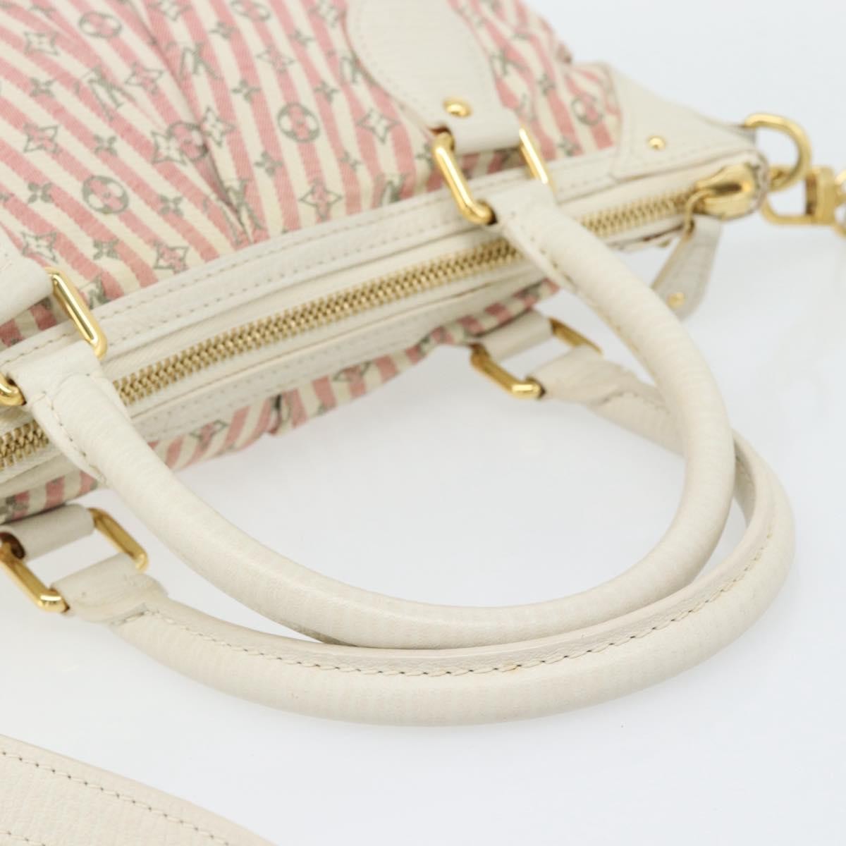 Louis Vuitton Marina Mini Lin Croisette Pink Canvas Handbag (Pre-Owned)