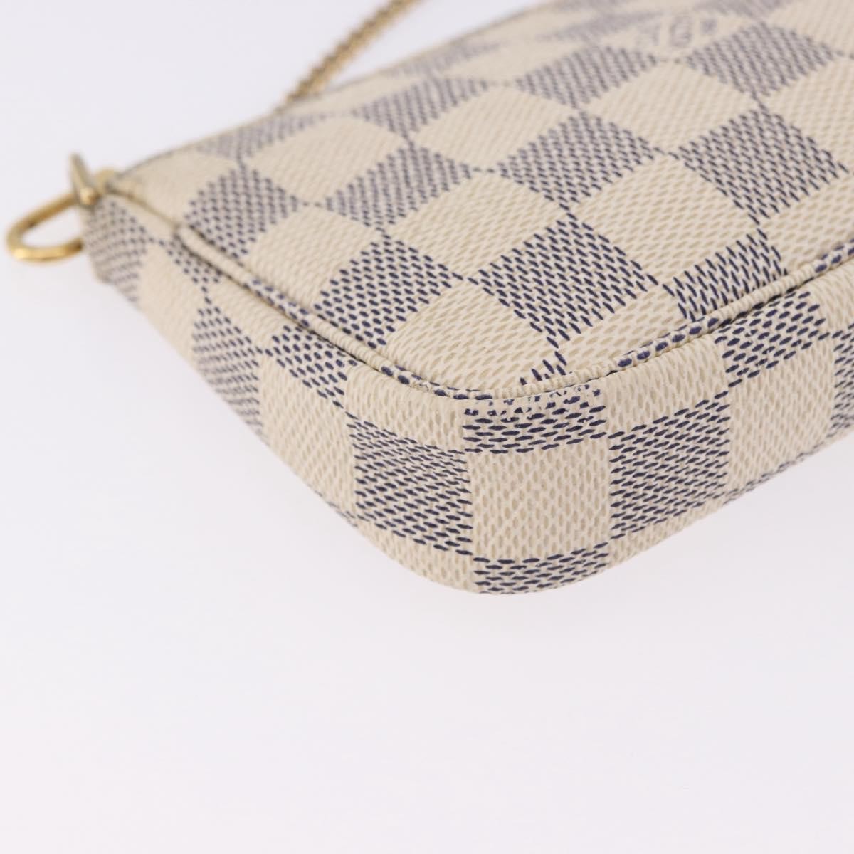 Louis Vuitton Mini Pochette Accessoires Damier Canvas Beige Canvas Clutche & Pouche Bag (Pre-Owned)