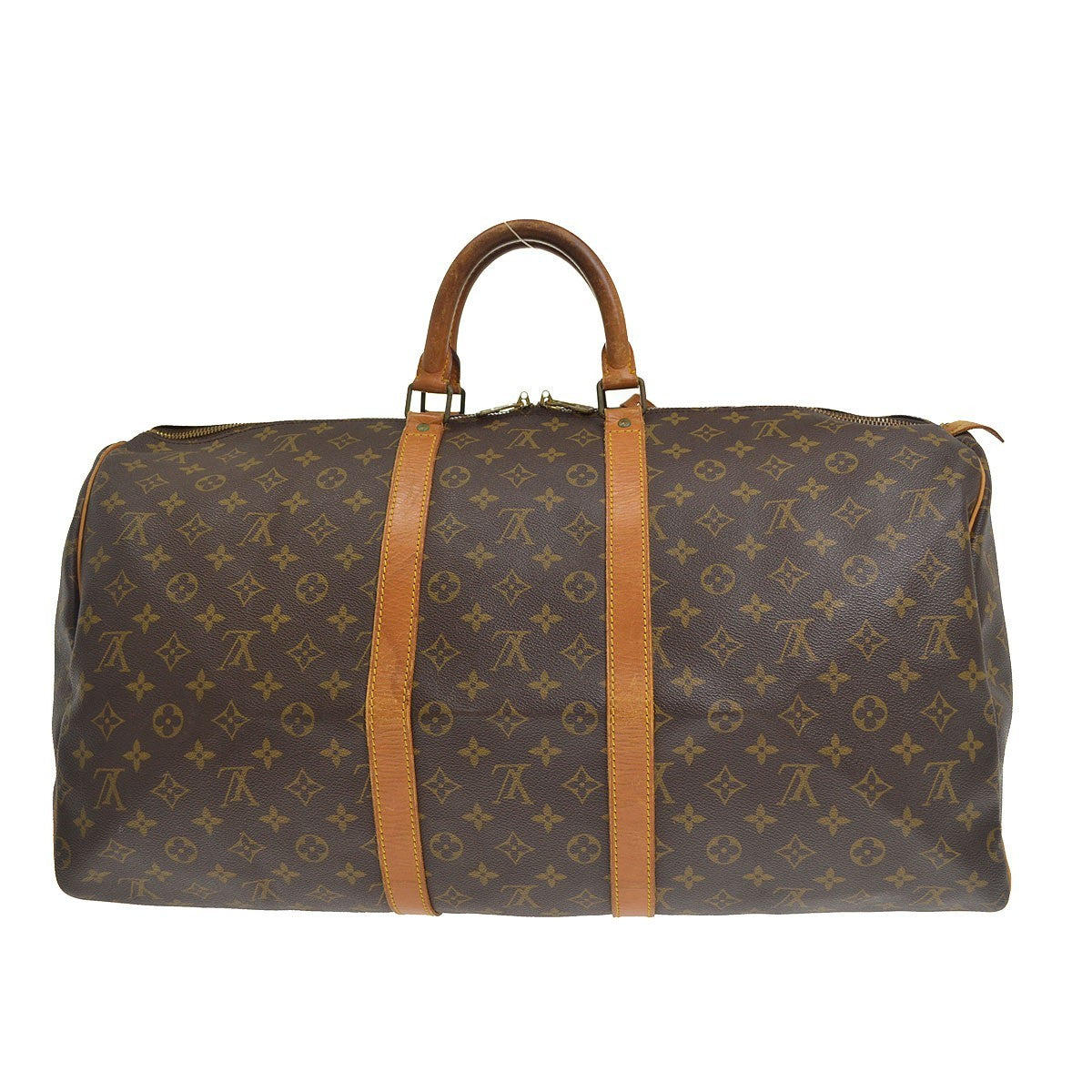 Louis Vuitton Keepall Monogram Canvas Brown Canvas Travel Bag Bag (Pre-Owned)