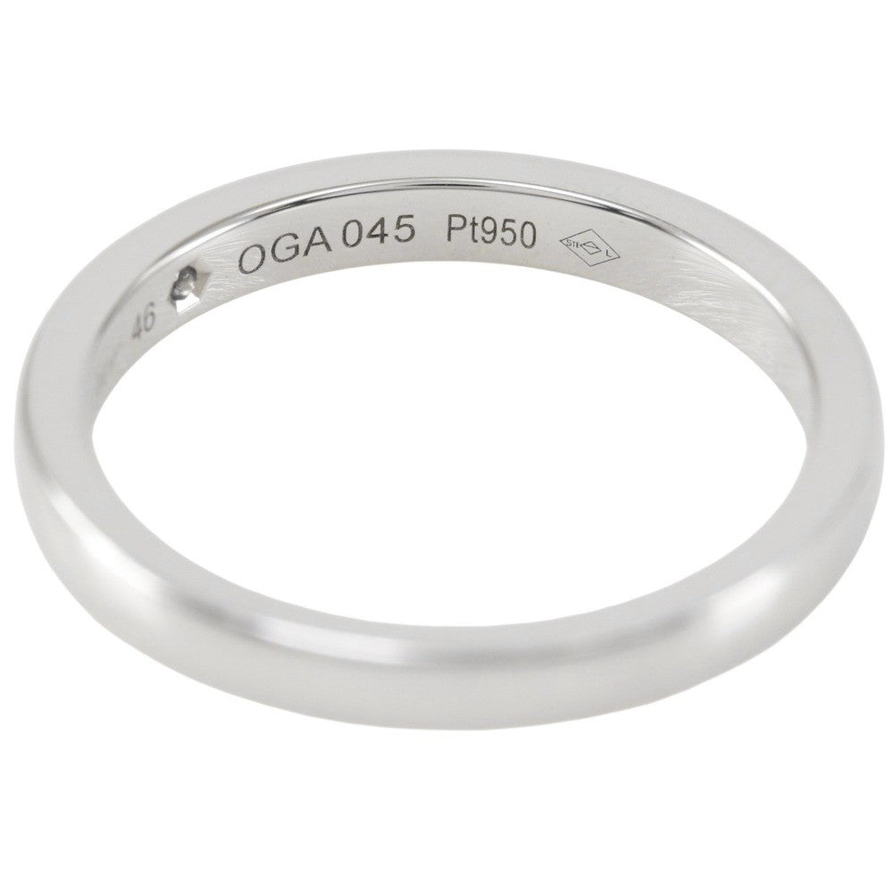 Cartier C De Cartier Wedding Band Platinum With Diamond Silver Platinum Ring Jewelry (Pre-Owned)