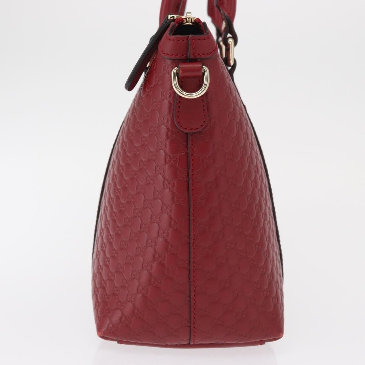 Gucci Margaux Microguccissima Leather Red Leather Tote Bag Bag (Pre-Owned)