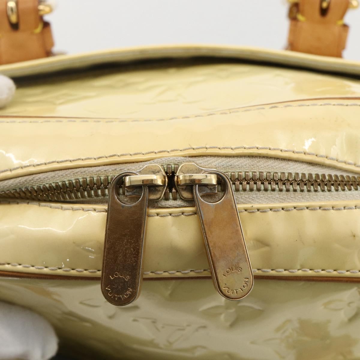 Louis Vuitton Summit Drive Monogram Vernis Yellow Patent_Leather Handbag (Pre-Owned)
