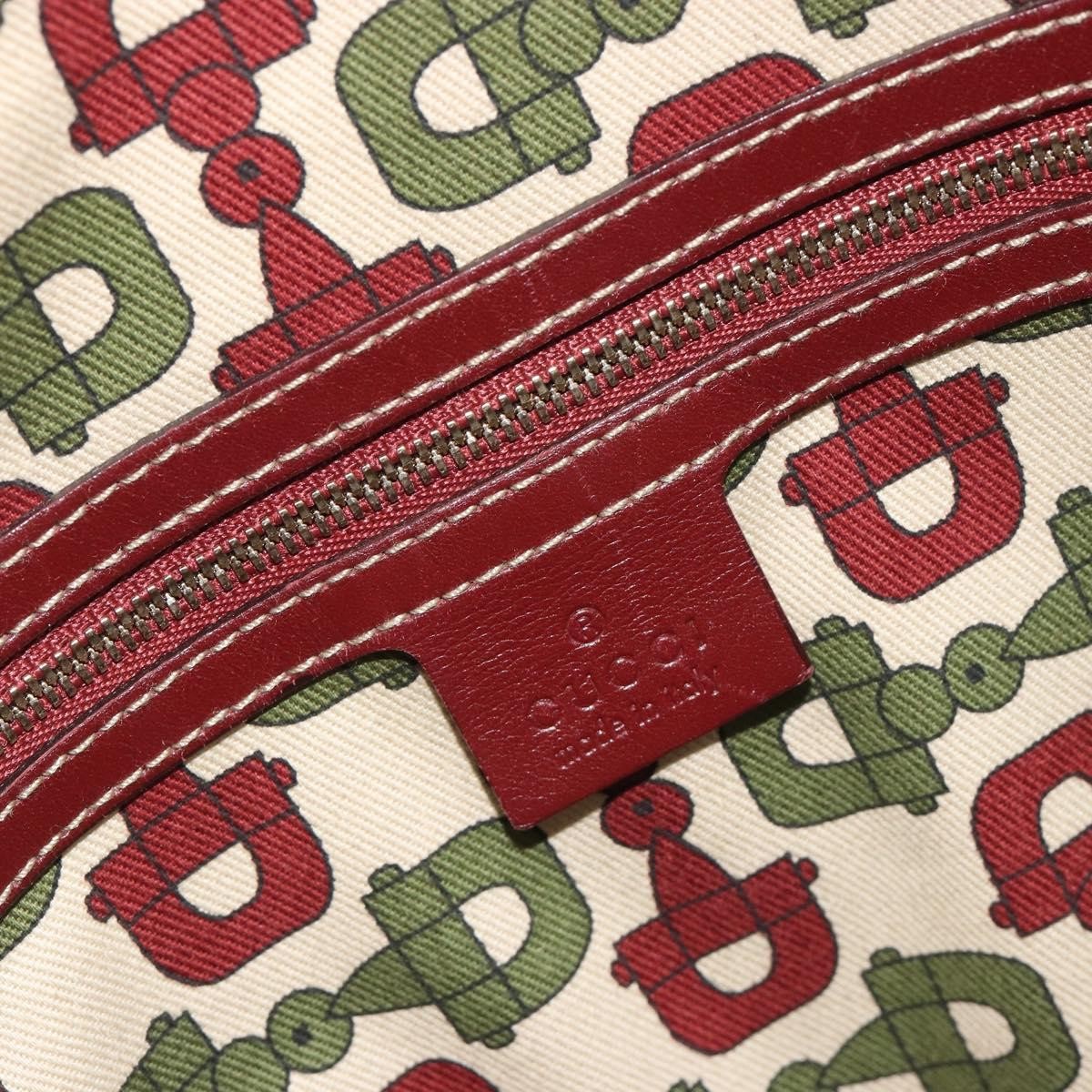 Gucci 85Th Anniversary Boston Guccissima Leather Red Leather Shoulder Bag Bag (Pre-Owned)