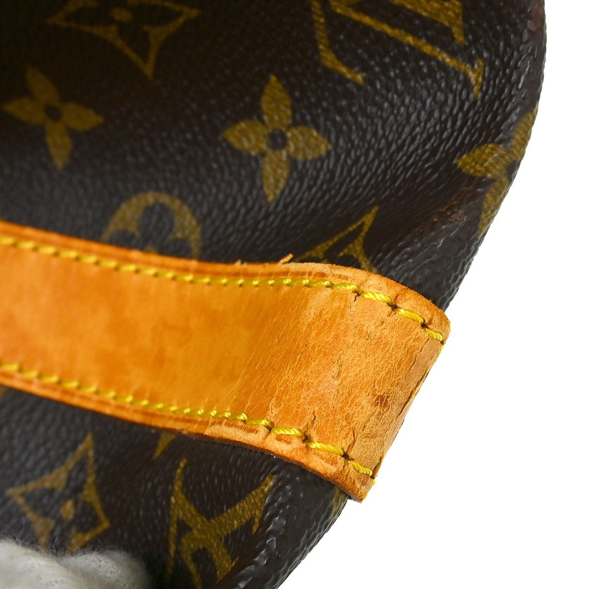 Louis Vuitton Keepall Bandoulière Monogram Brown Canvas Travel Bag Bag (Pre-Owned)
