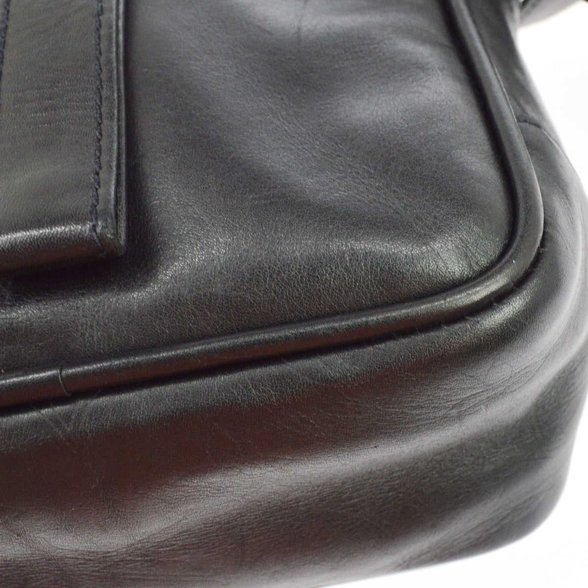 Louis Vuitton Peonia Leather Black Leather Crossbody Bag Bag (Pre-Owned)