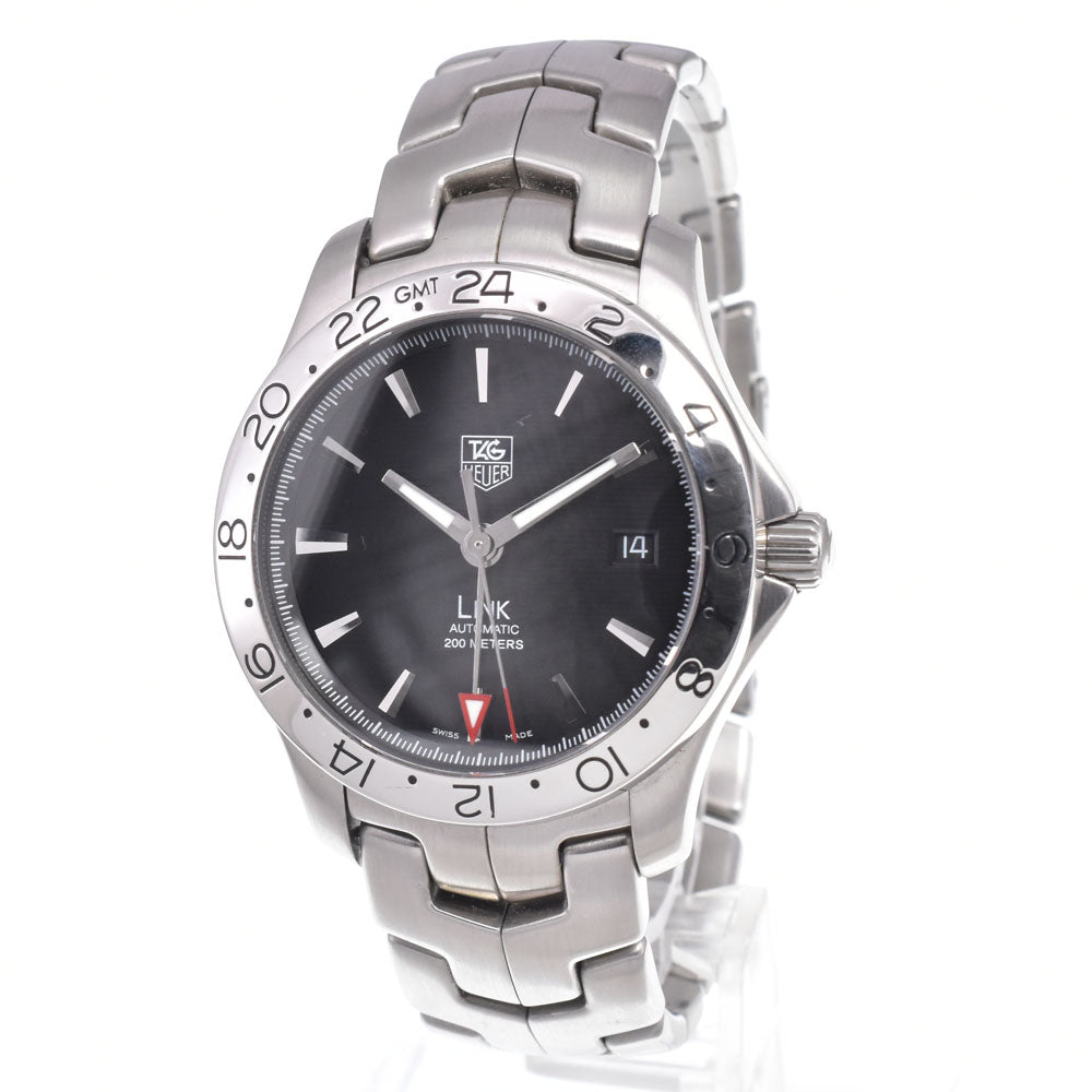 Tag Heuer Link Gmt Automatic Stainless Steel Watch (Pre-Owned)