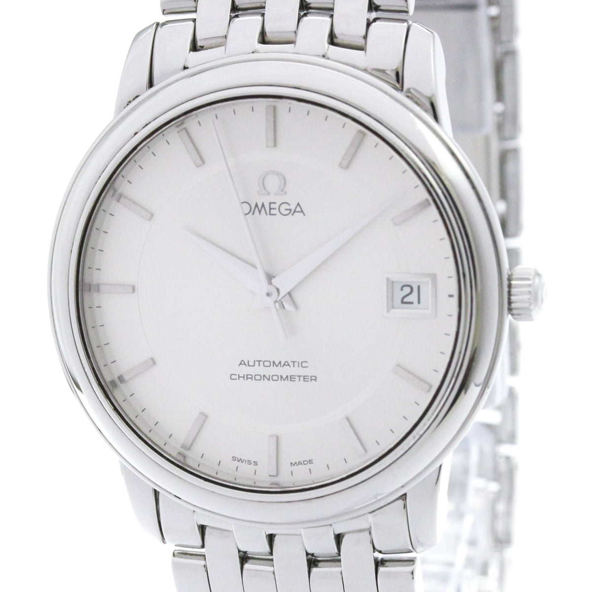 Omega De Ville Prestige Co-Axial Chronometer Automatic Stainless Steel Watch (Pre-Owned)