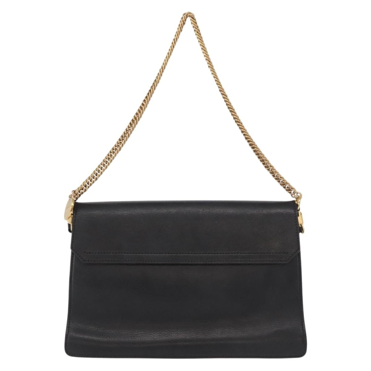 Givenchy Gv3 Flap Leather Black Leather Shoulder Bag Bag (Pre-Owned)