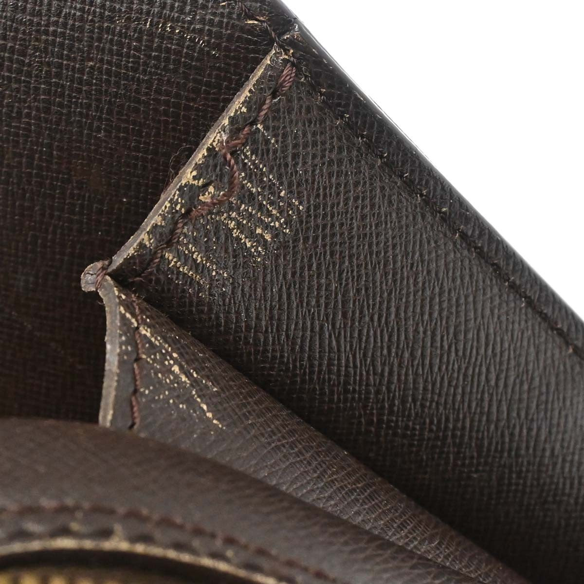 Louis Vuitton Triana Damier Ebene Brown Canvas Handbag (Pre-Owned)