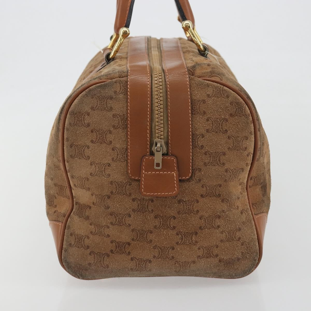 Celine Macadam Suede Brown Suede Tote Bag Bag (Pre-Owned)