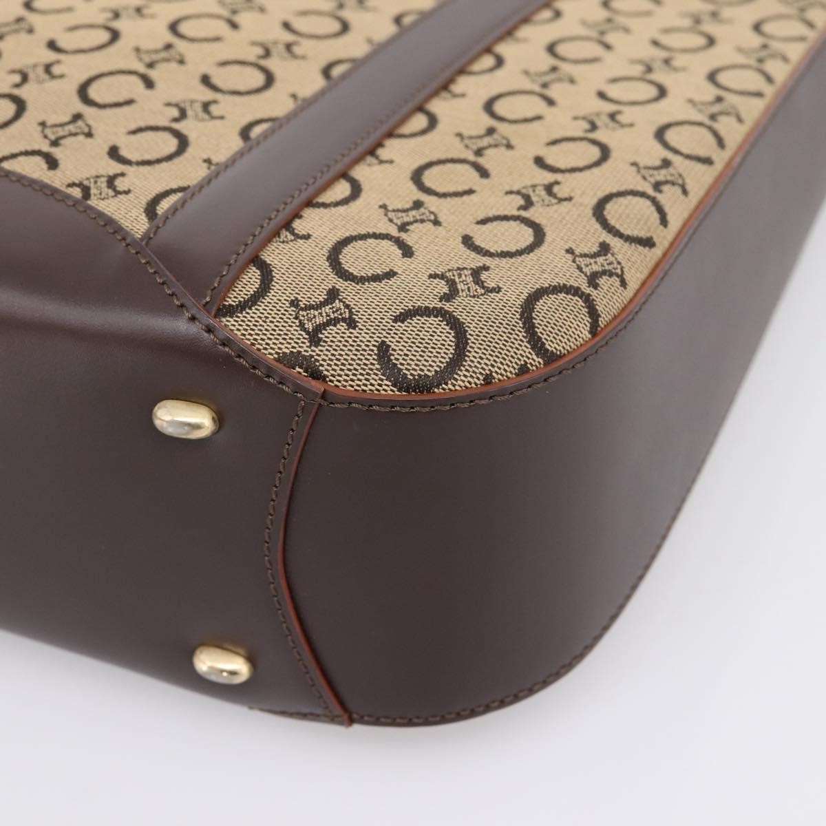 Celine C Macadam Canvas And Leather Beige Canvas Tote Bag Bag (Pre-Owned)