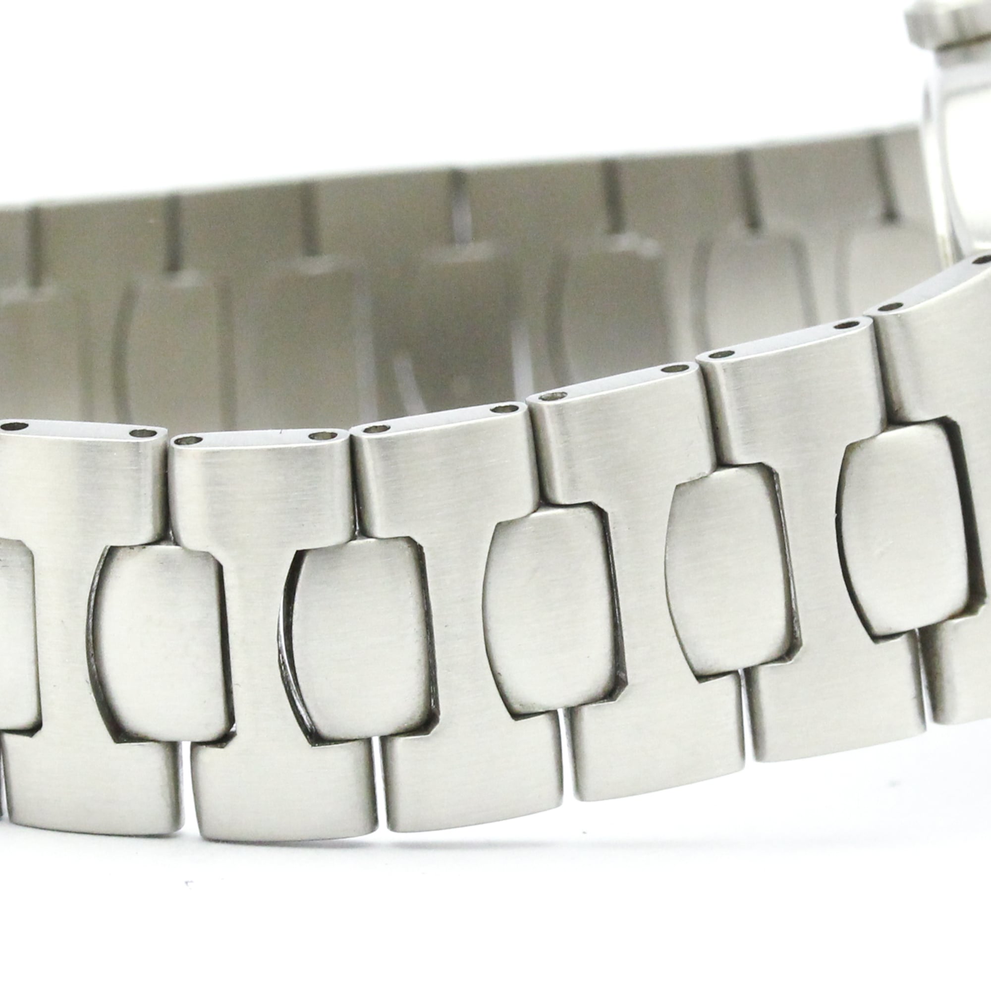 Omega Seamaster Polaris Day-Date Quartz Stainless Steel With Plated Metal Watch (Pre-Owned)