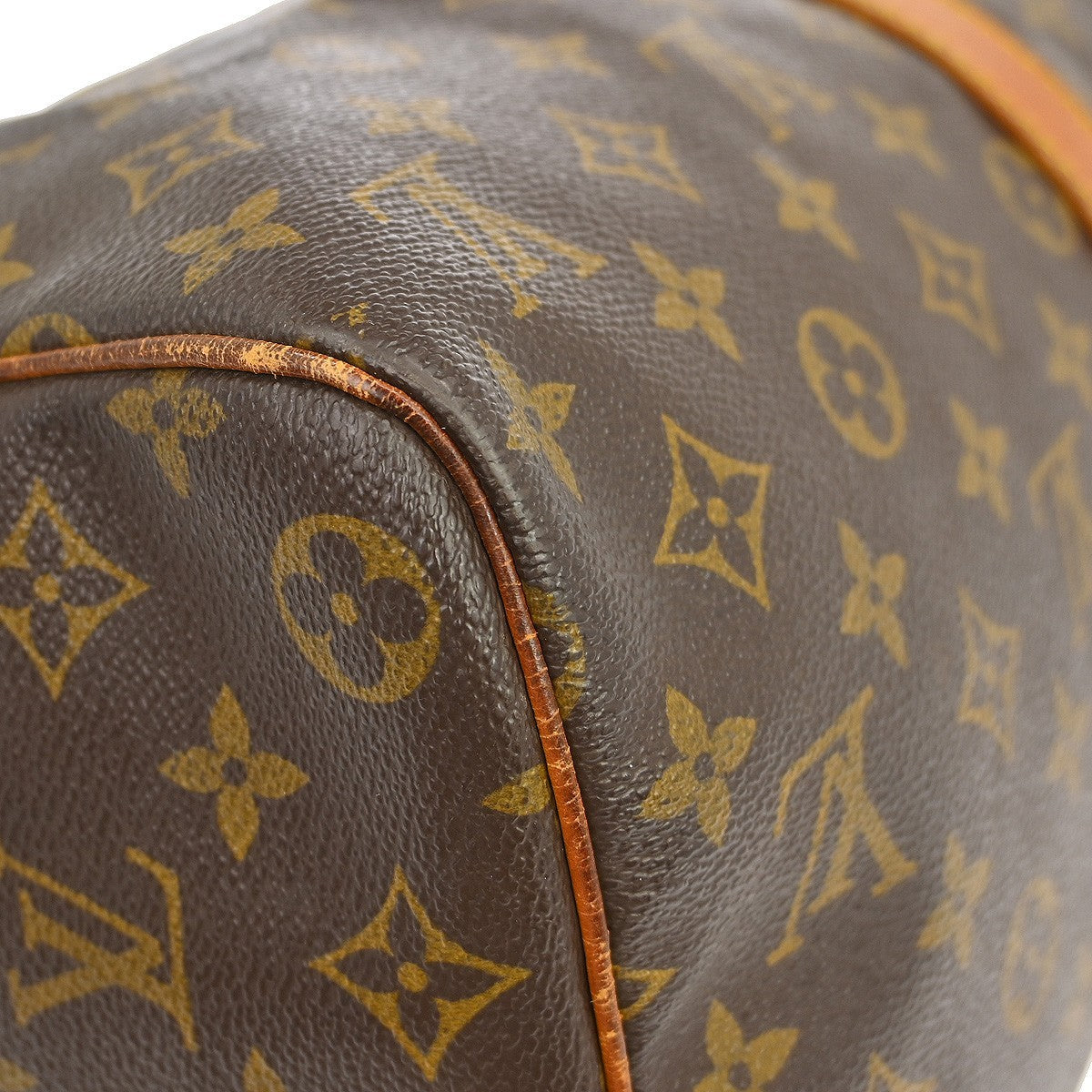 Louis Vuitton Keepall Monogram Canvas Brown Canvas Travel Bag Bag (Pre-Owned)