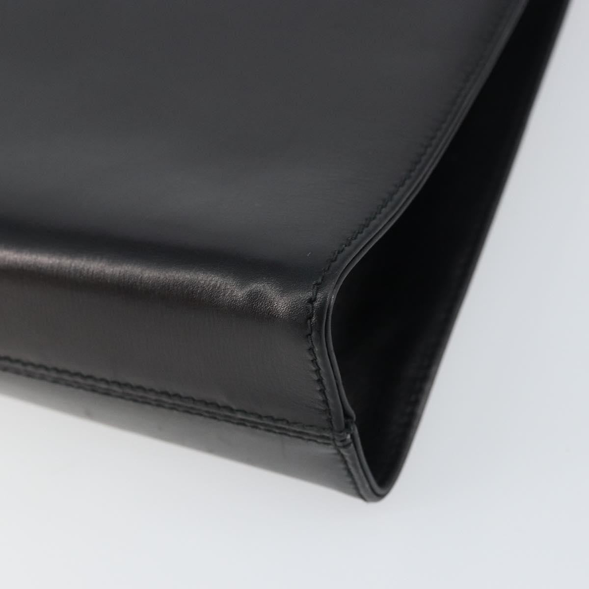 Salvatore Ferragamo Vintage Leather Black Leather Shoulder Bag Bag (Pre-Owned)