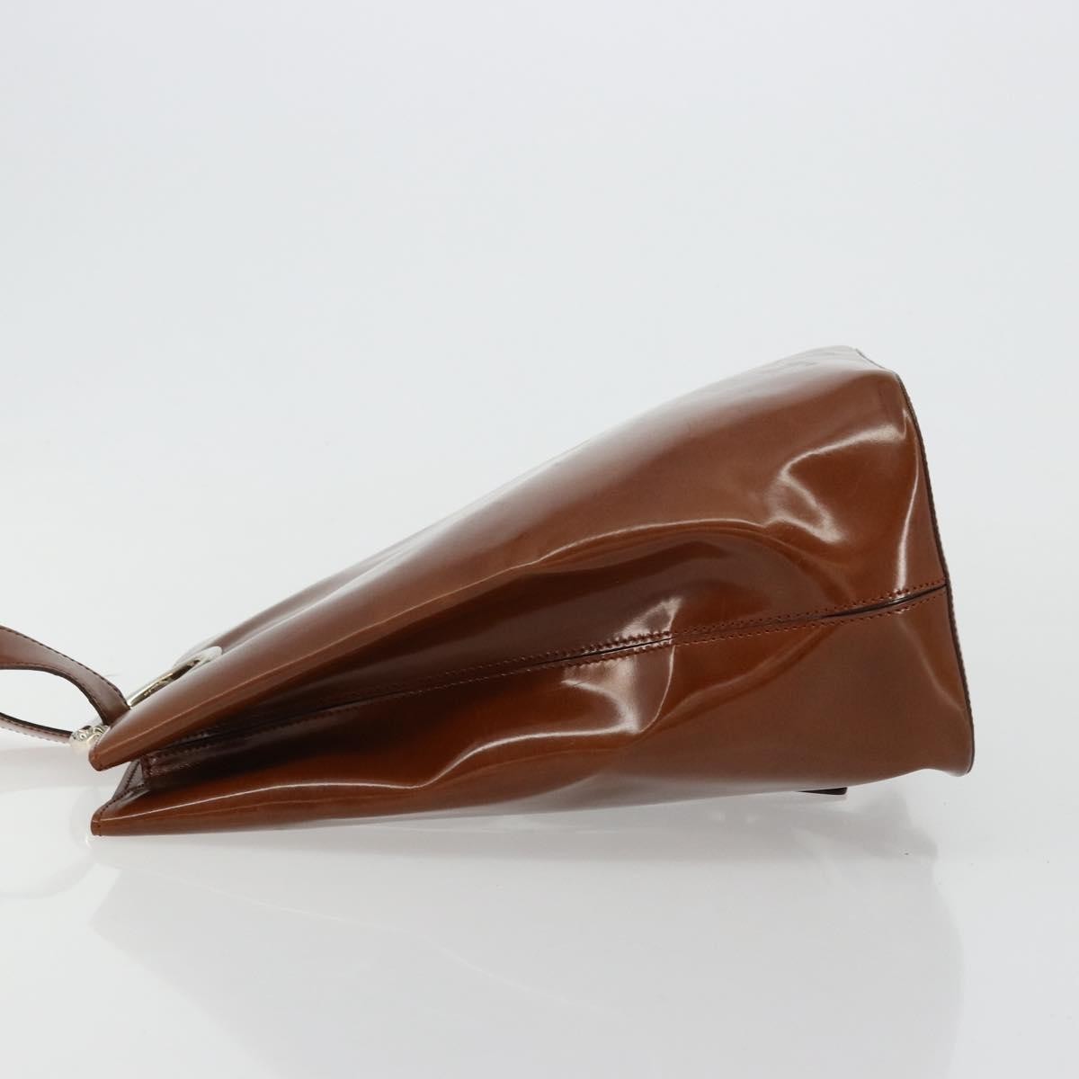 Cartier Panthère Shoulder Patent Leather Brown Patent_Leather Shoulder Bag Bag (Pre-Owned)