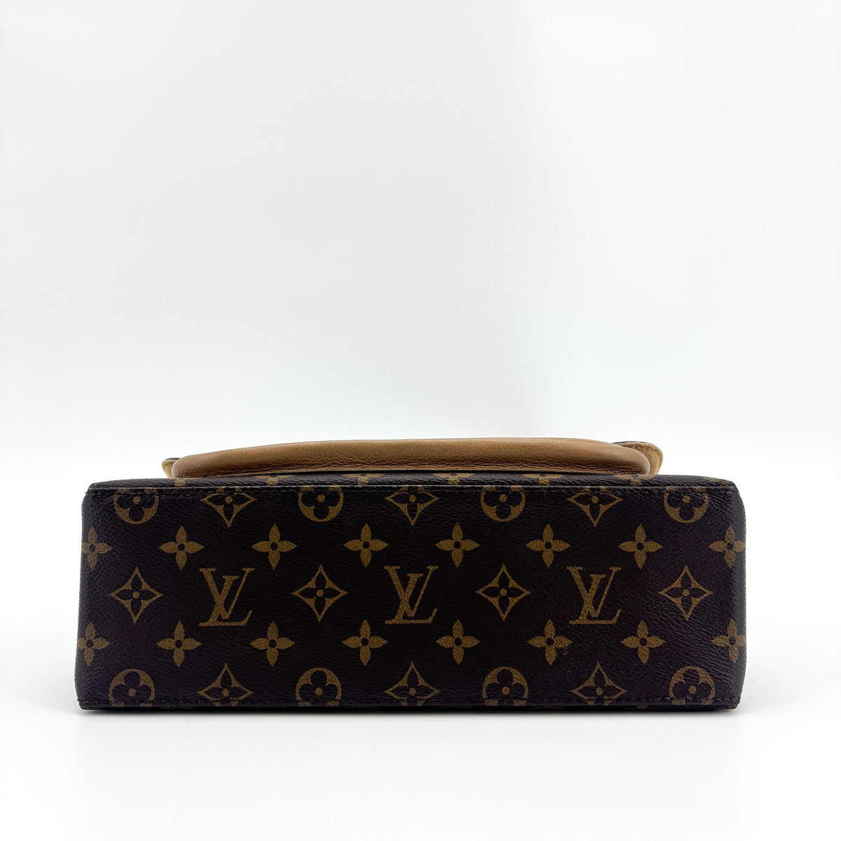 Louis Vuitton Marignan Monogram Canvas With Leather Brown Canvas Handbag (Pre-Owned)
