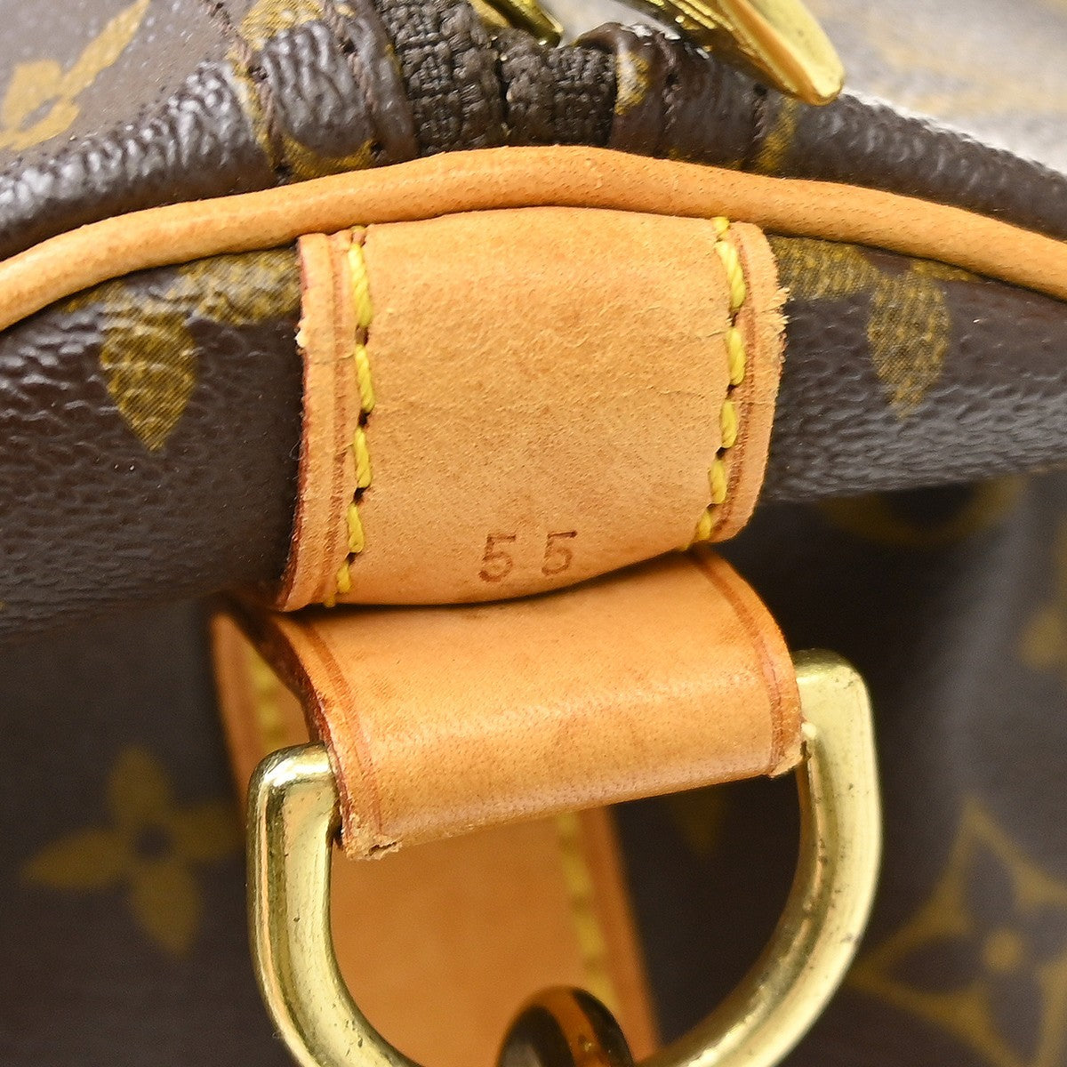 Louis Vuitton Keepall Bandouliere Monogram Canvas Brown Canvas Travel Bag Bag (Pre-Owned)