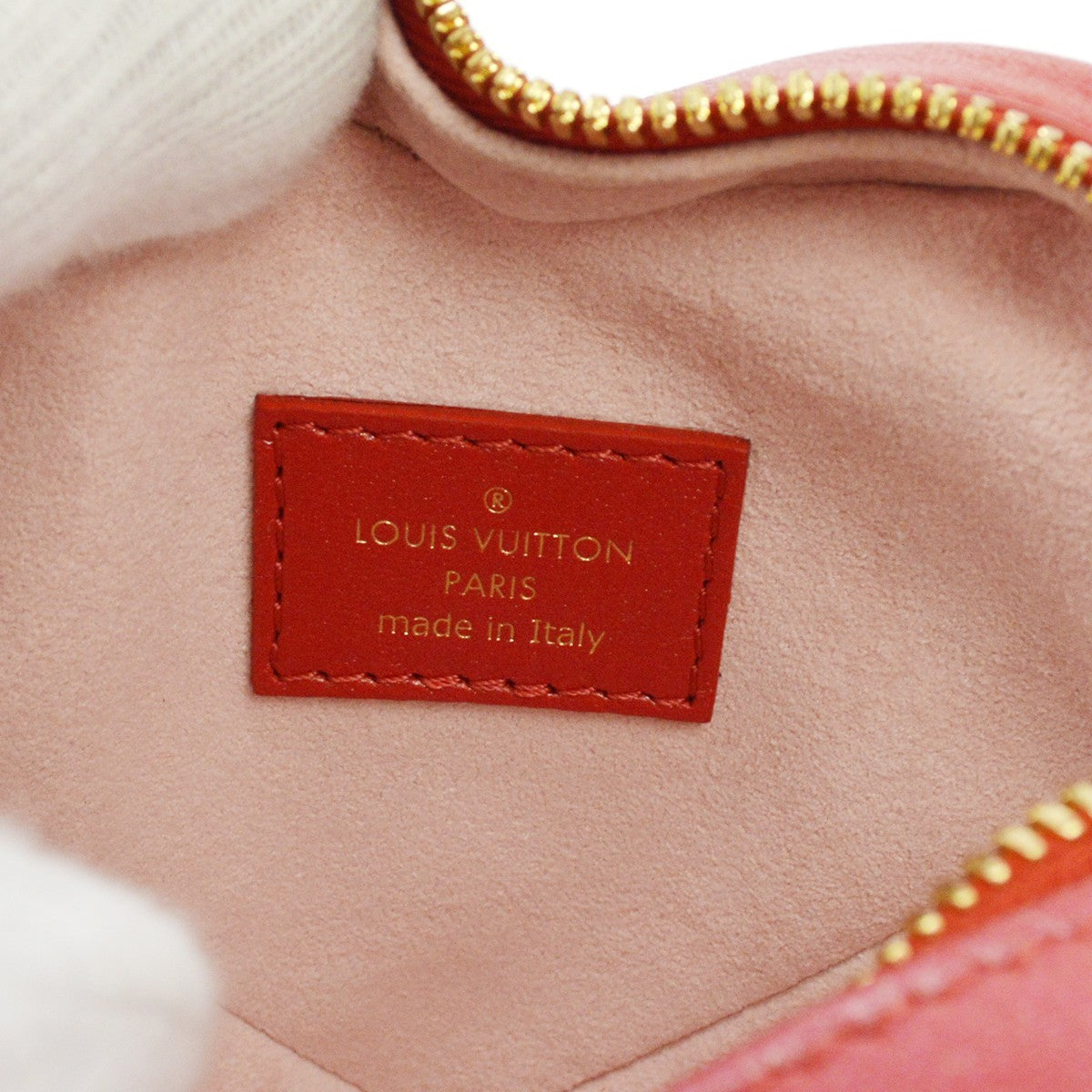 Louis Vuitton Coeur Heart On Chain Monogram Embossed Lambskin Red Leather Handbag (Pre-Owned)