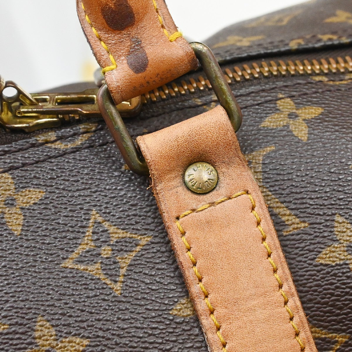 Louis Vuitton Keepall Monogram Canvas Brown Canvas Travel Bag Bag (Pre-Owned)