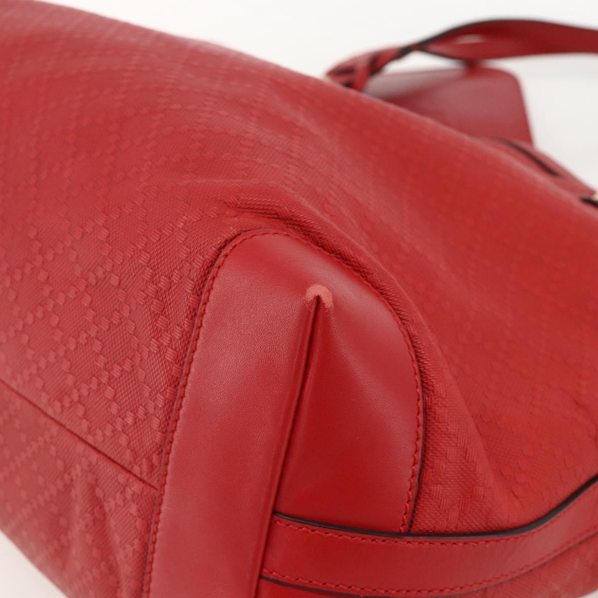 Gucci Craft Tote Diamante Leather Red Pvc Tote Bag Bag (Pre-Owned)