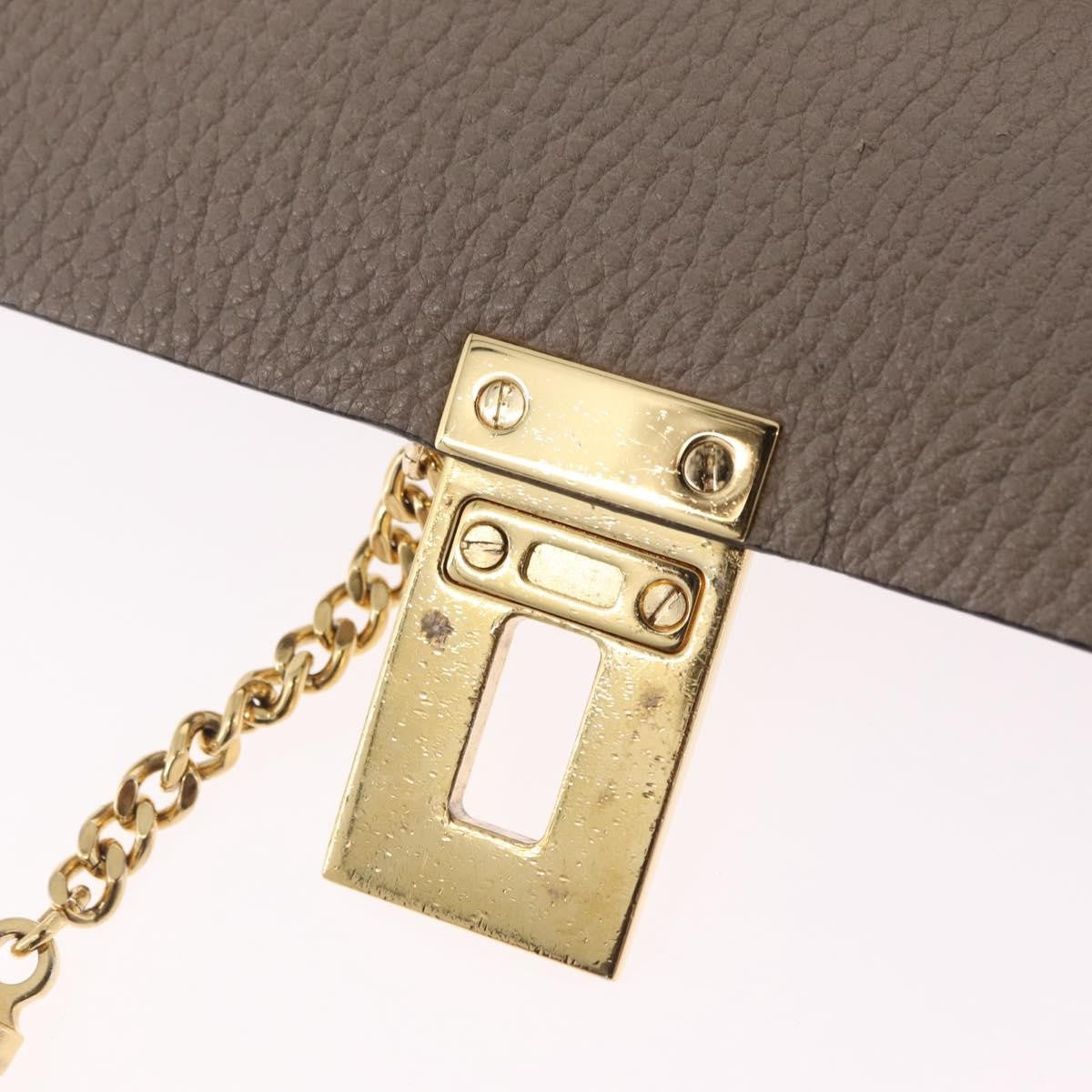 Chloe Drew Leather Beige Leather Crossbody Bag Bag (Pre-Owned)