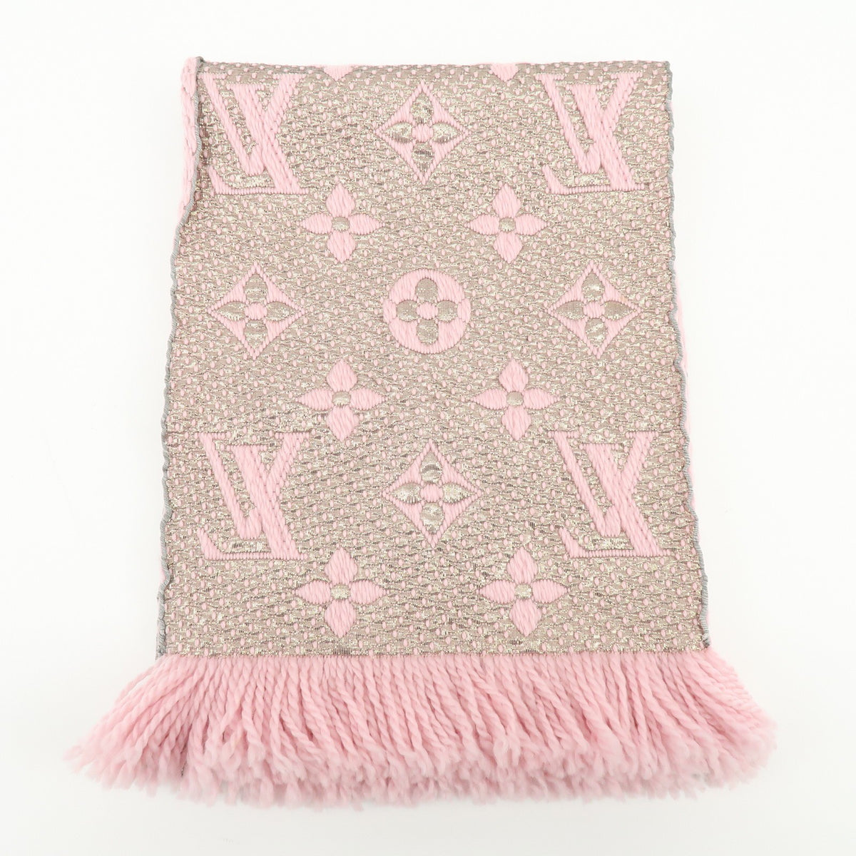 Louis Vuitton Etoile Scarf Monogram Pink Wool Scarve & Shawl Accessory (Pre-Owned)