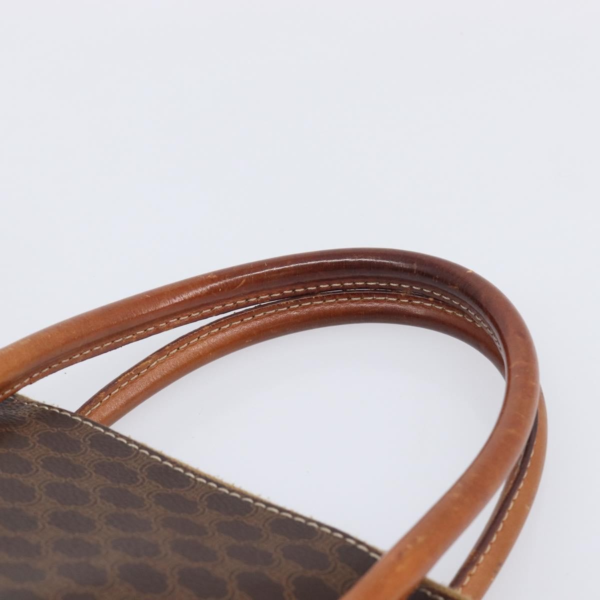 Celine Macadam Leather Brown Canvas Tote Bag Bag (Pre-Owned)