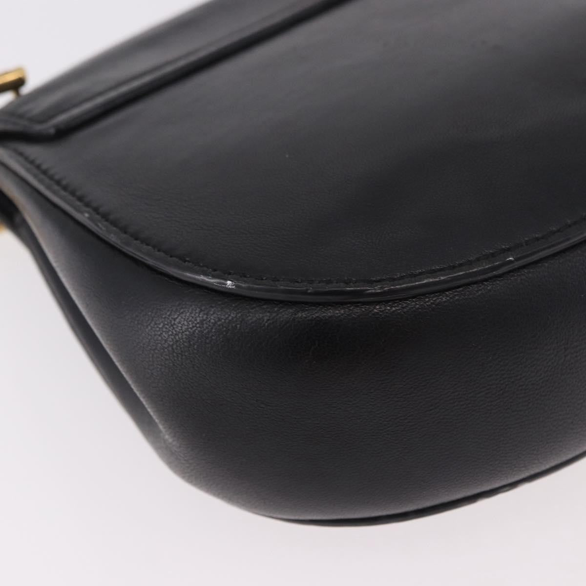 Chloe Drew Leather Black Leather Shoulder Bag Bag (Pre-Owned)