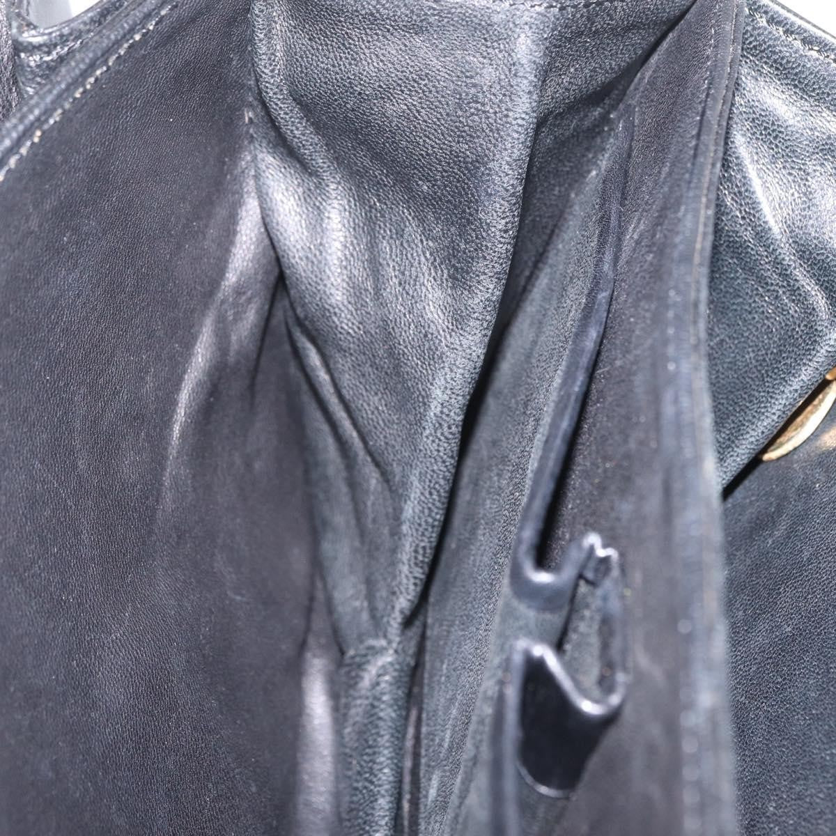 Celine Handbag Leather Black Leather Handbag (Pre-Owned)