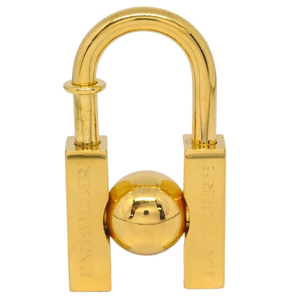 Hermes Lhomme Peut Embellir La Terre Cadena Lock Charm Metal Gold Gold_Plated Charms And Keychains Accessory (Pre-Owned)
