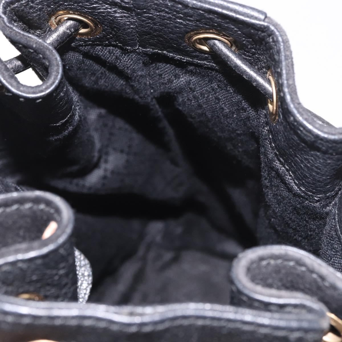 Gucci Vintage Bamboo Bucket Suede And Leather Black Suede Handbag (Pre-Owned)