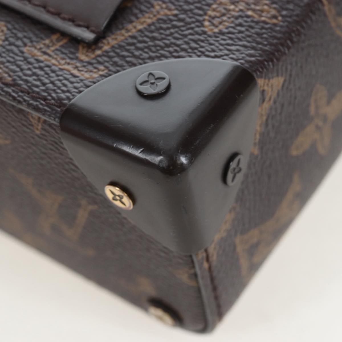 Louis Vuitton Vertical Box Trunk No.7 Trunk L'oeil Vintage Monogram Canvas Brown Canvas Handbag (Pre-Owned)