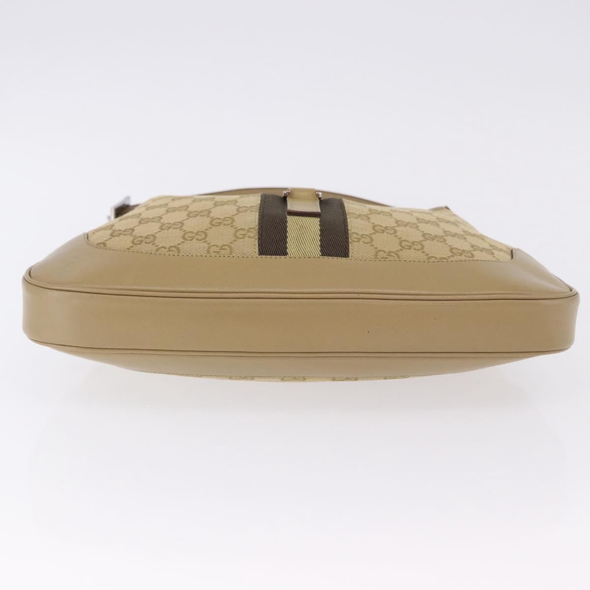 Gucci Jackie Canvas Beige Canvas Handbag (Pre-Owned)