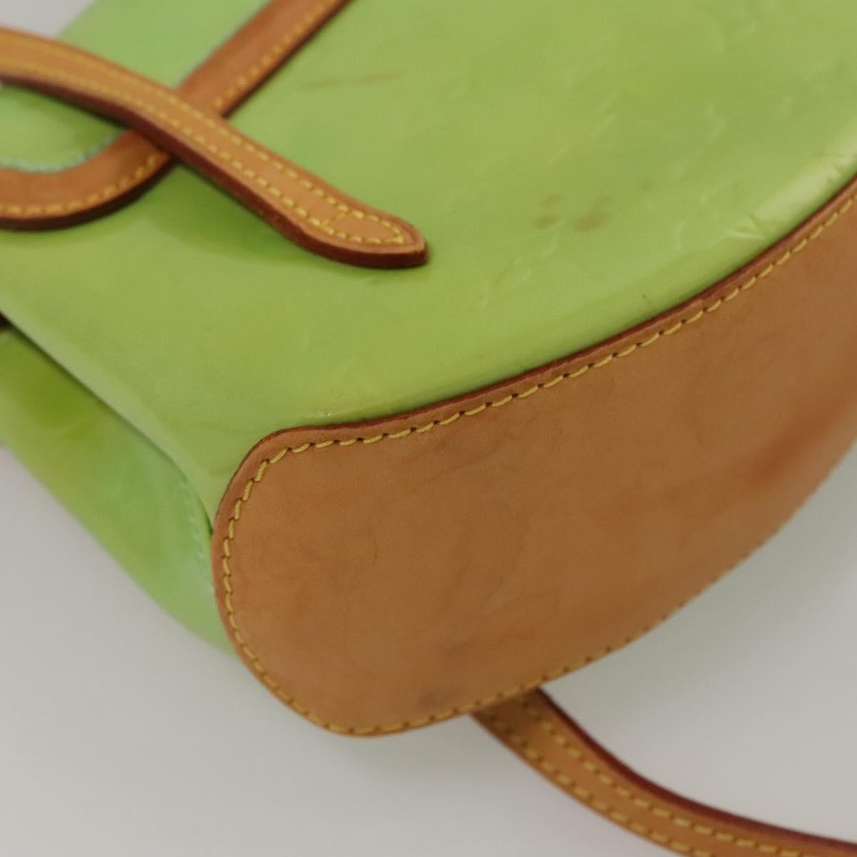 Louis Vuitton Biscayne Bay Monogram Vernis Green Patent_Leather Shoulder Bag Bag (Pre-Owned)