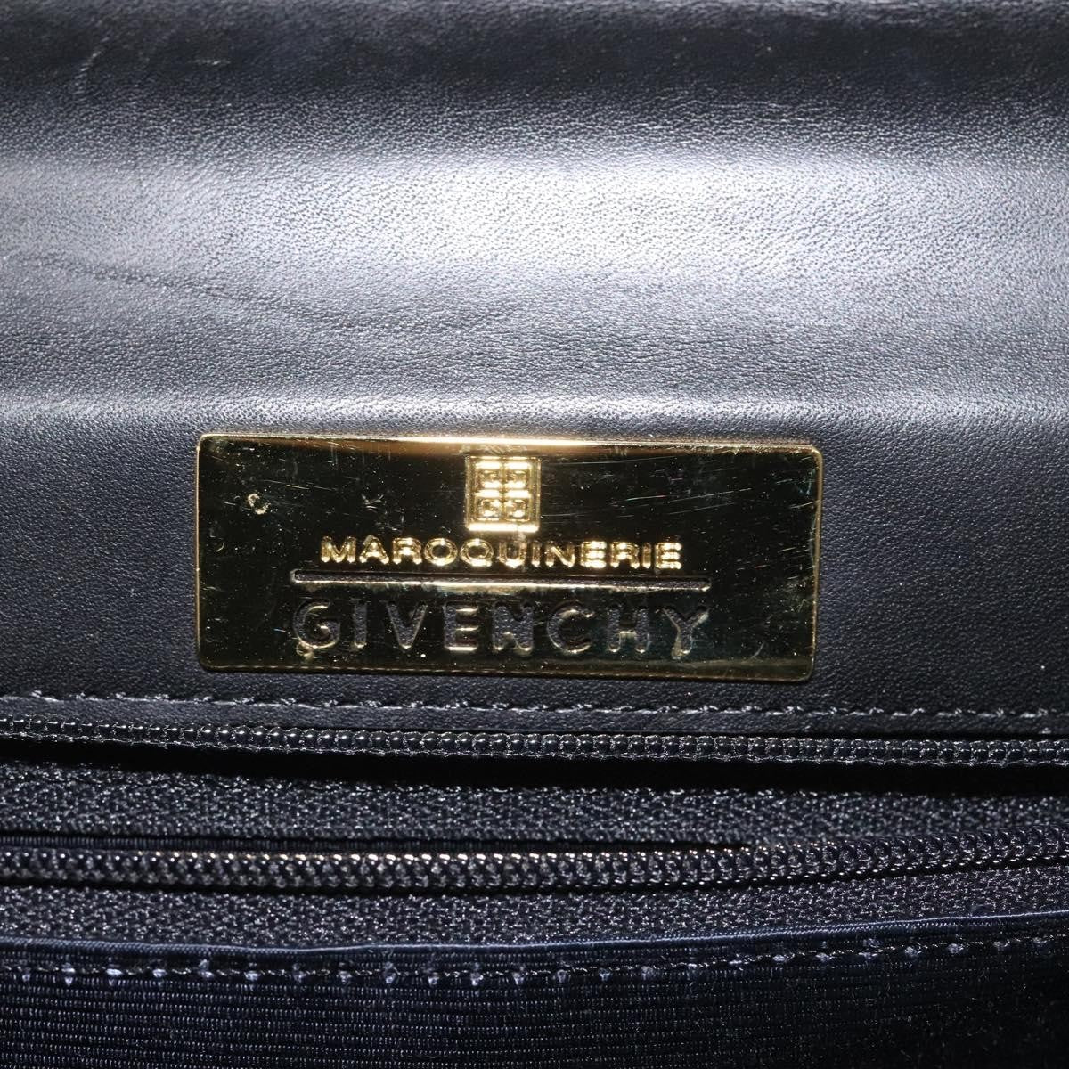 Givenchy Vintage Leather Black Leather Handbag (Pre-Owned)