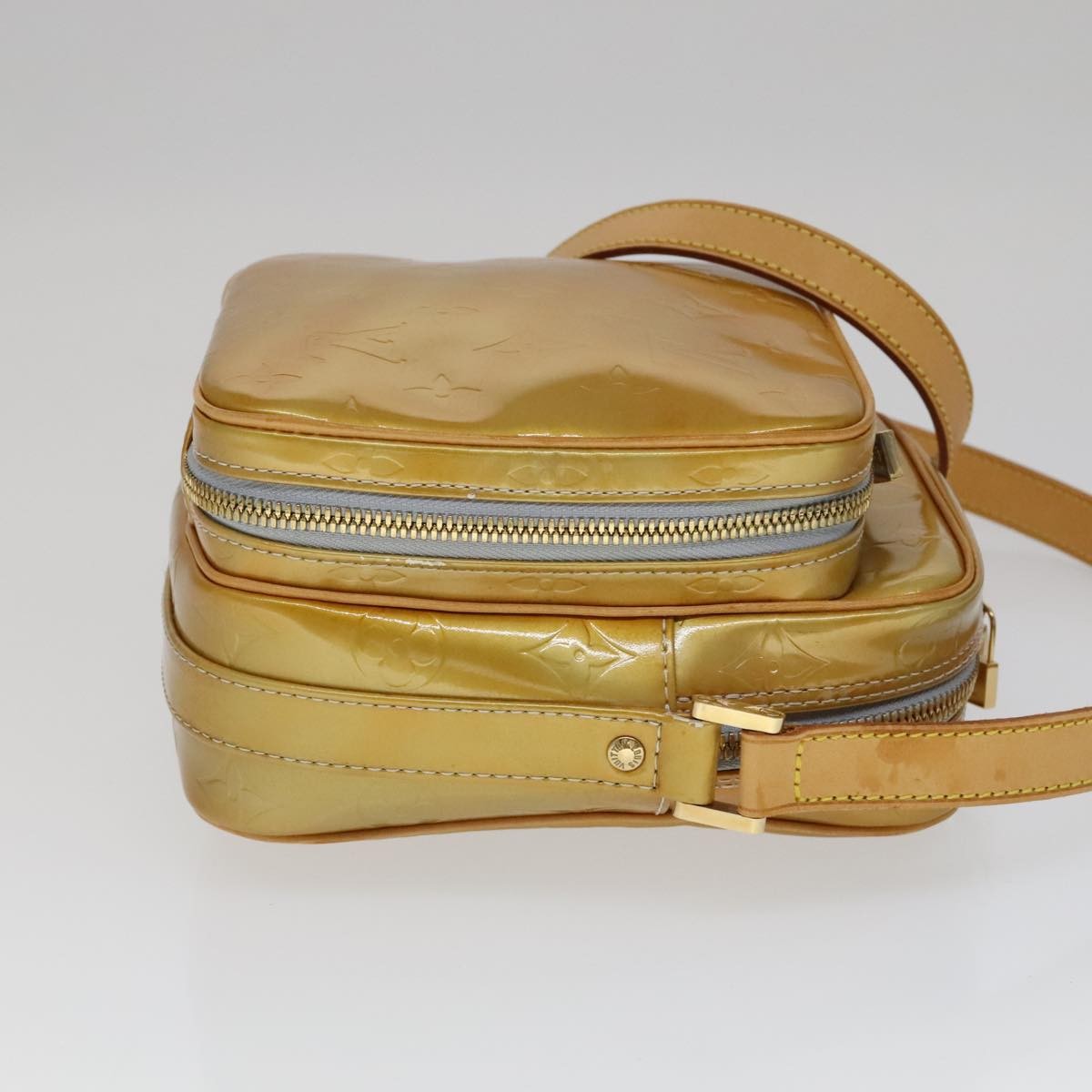 Louis Vuitton Wooster Monogram Vernis Yellow Patent_Leather Bag (Pre-Owned)