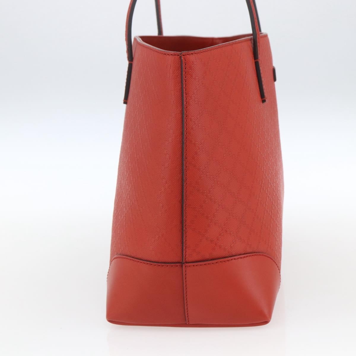 Gucci Bright Tote Diamante Leather Red Leather Tote Bag Bag (Pre-Owned)