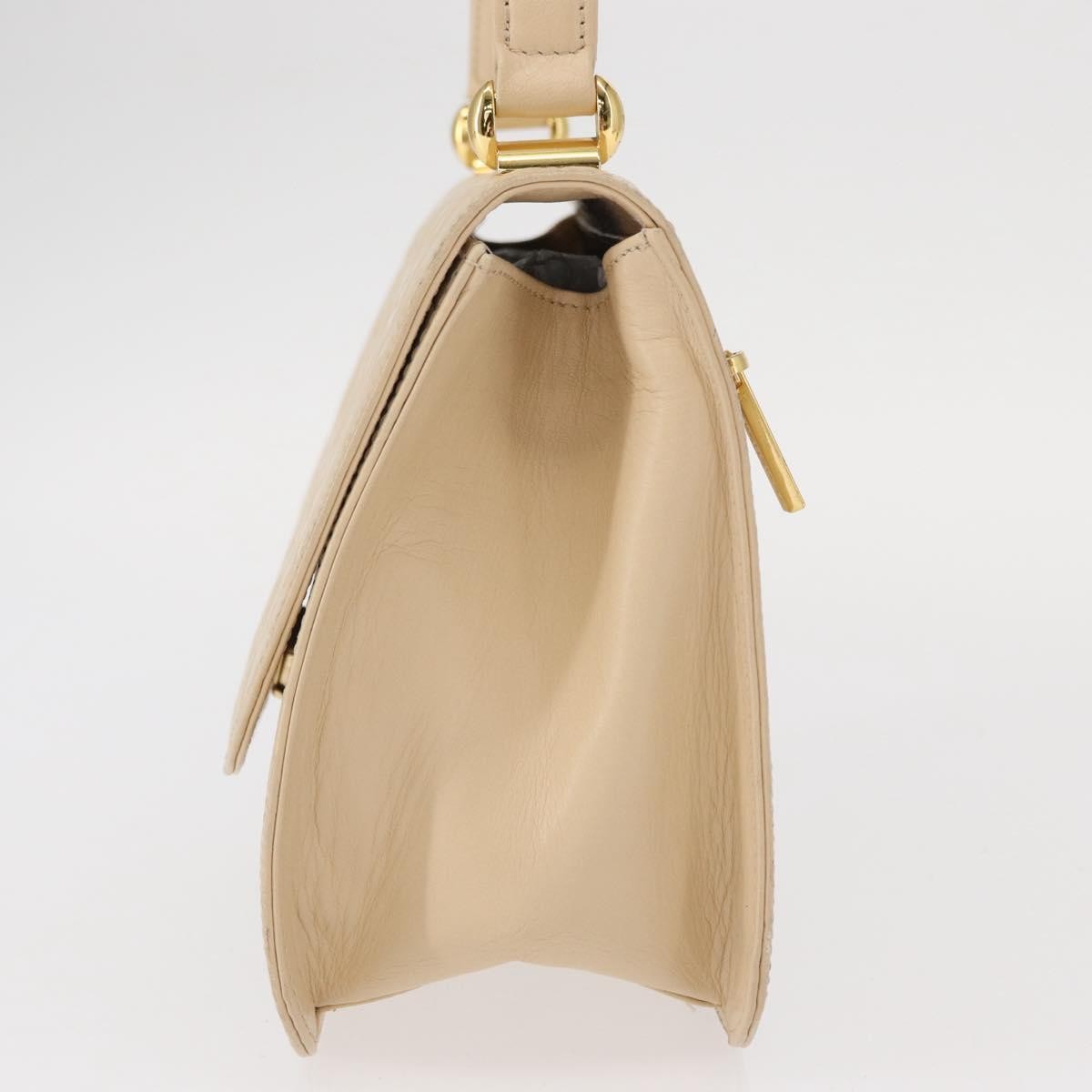 Balenciaga Vintage Leather Beige Leather Handbag (Pre-Owned)
